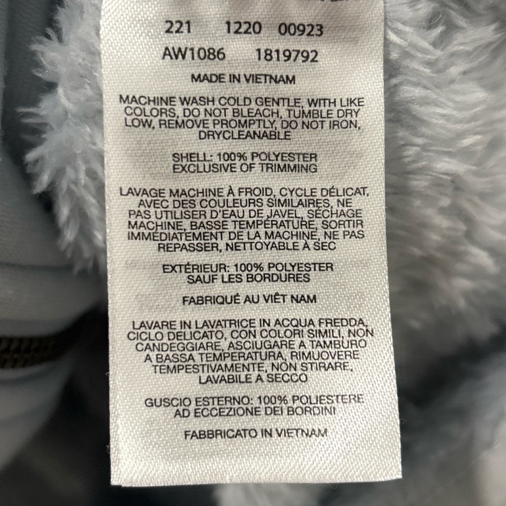 Columbia Women’s Plus Size Fire Side II Sherpa Full Zip Size 1X Light Blue EUC - Picture 5 of 6